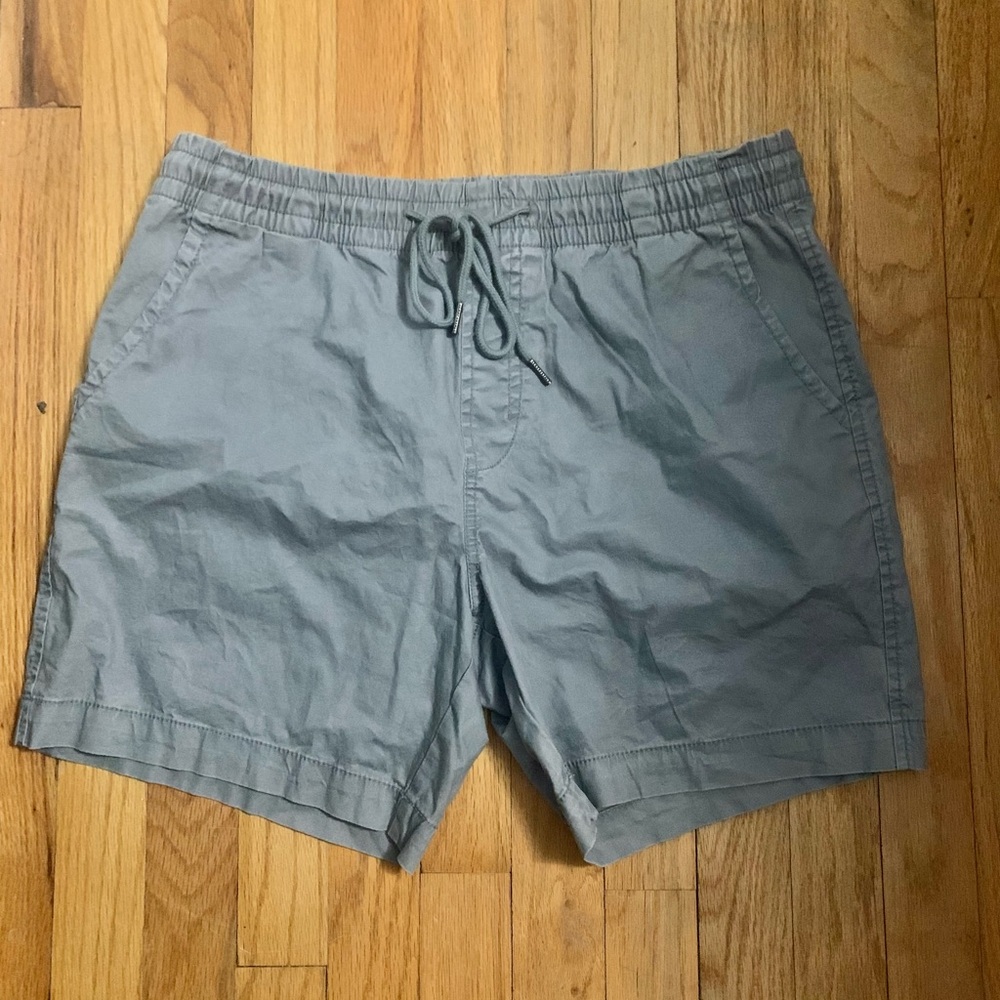 Gray Casual Drawstring Shorts